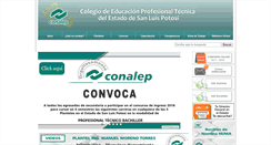 Desktop Screenshot of conalepslp.edu.mx